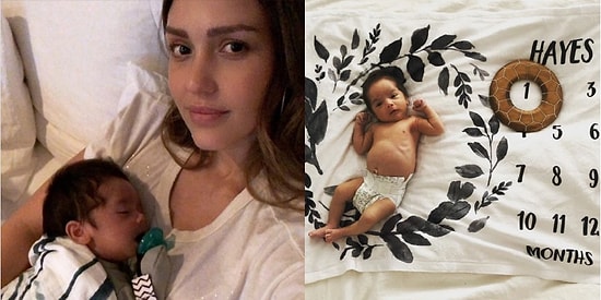 Сыну Джессики Альбы всего 1 месяц, но он уже крадет сердца ее подписчиков