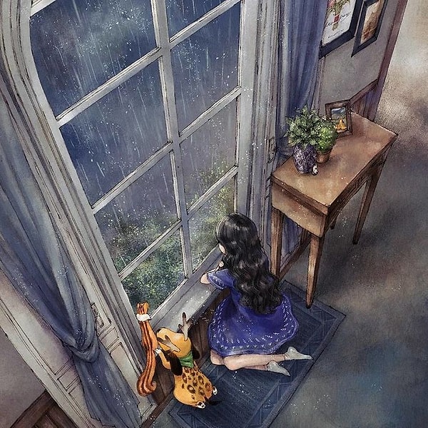 7. Размышлять под звуки дождя