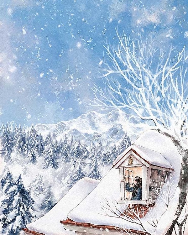 13. Наблюдать за первым снегом