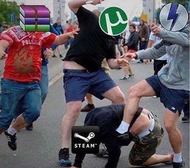Steam'in korsan oyun ile mücadelesi...