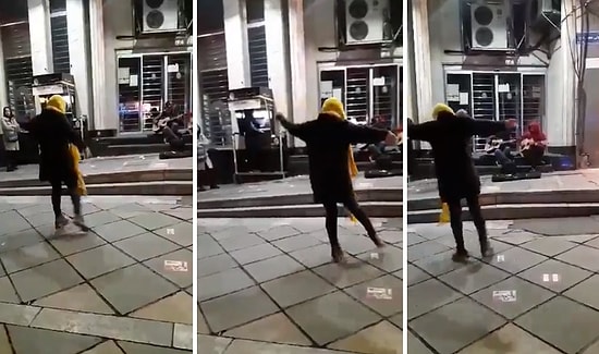 Kadınların Dans Etme Yasağına Rağmen İran'da Sokakta Dans Eden Cesur Kadın
