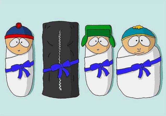 8. "South Park'taki Stan, Kenny, Kylie ve Eric'in çocuklarını çizsene."