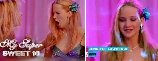 3. Jennifer Lawrence ekranlar karşısına ilk defa MTV'nin 'My Super Sweet 16' şovu için yaptığı reklamla çıktı.
