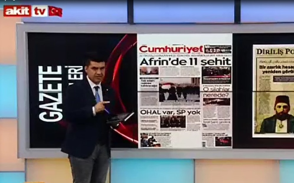 Akit TV Sunucusundan Cumhuriyet Gazetesine Tehdit: 'Sizin Gibileri Katletmek Mübahtır'