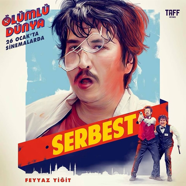 Olayın bittiği isim: Serbest. Böyle bir şey yok. Çok net olarak filmin en iyi karakteri denebilir. Bütün sahnelerinde karnınız ağrıyacak, bir daha gitmenizin sebebi olacak. Bu ailenin başına gelecek belaların müsebbibi.