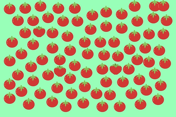 2. А сколько клубник спряталось среди помидоров?