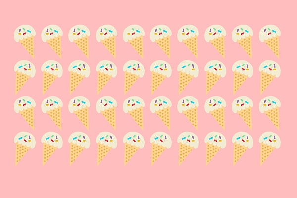 4. А скольки мороженкам недостает кое-чего на глазури?