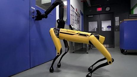 Boston Dynamics'ten Akıllara 'Black Mirror' Dizisini Getiren Video: Robot Köpek SpotMini Kapıları Açıyor!