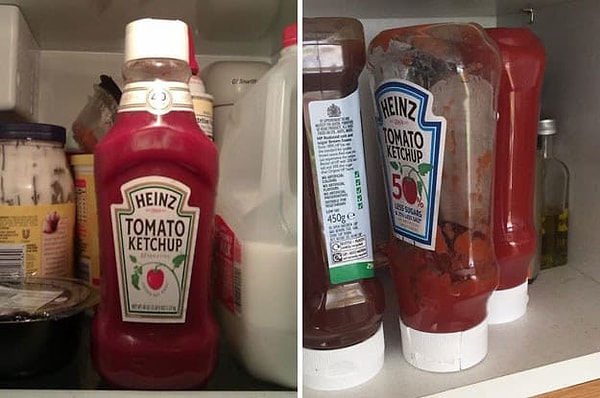 3. Есть кетчуп их холодильника vs. комнатной температуры