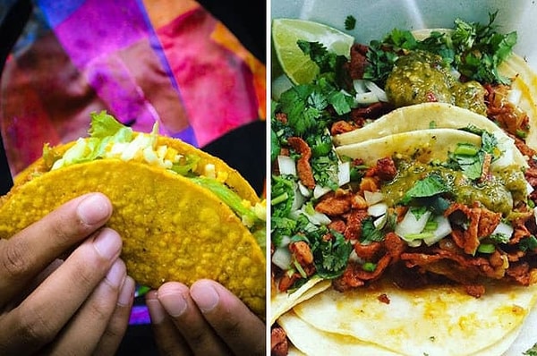 10. Такос с хрустящей тортильей vs. с мягкой тортильей