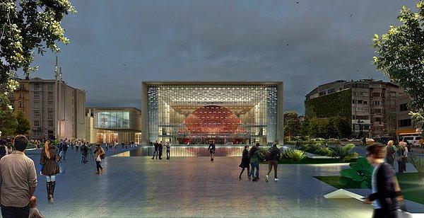Yeni Atatürk Kültür Merkezi'de 2 bin 500 kişilik bir opera salonu yer alacak.