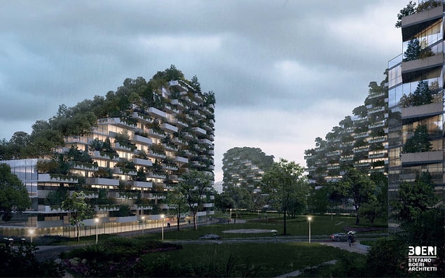 Şehrin bir yılda 10.000 ton karbondioksit ve 57 ton kirletici madde emmesi bekleniyor. Planlamasını ise İtalyan Mimarlık Ofisi Stefano Boeri Architetti yaptı.