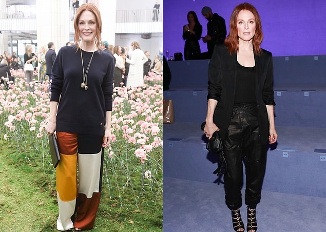Oscar ödüllü güzel oyuncu Julianne Moore, New York Moda Haftası'nın tadını en çok çıkaranlardan biriydi. Rahat ama şık kıyafet seçimi de oldukça başarılıydı.