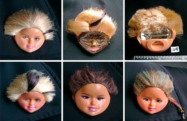 28. Брошки из голов Барби. Все-таки как много на свете психопатов...