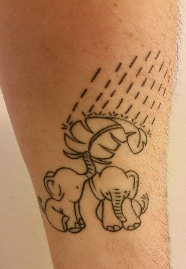 2. "Я сделал это тату в поддержку жене, которая борется с депрессией!"