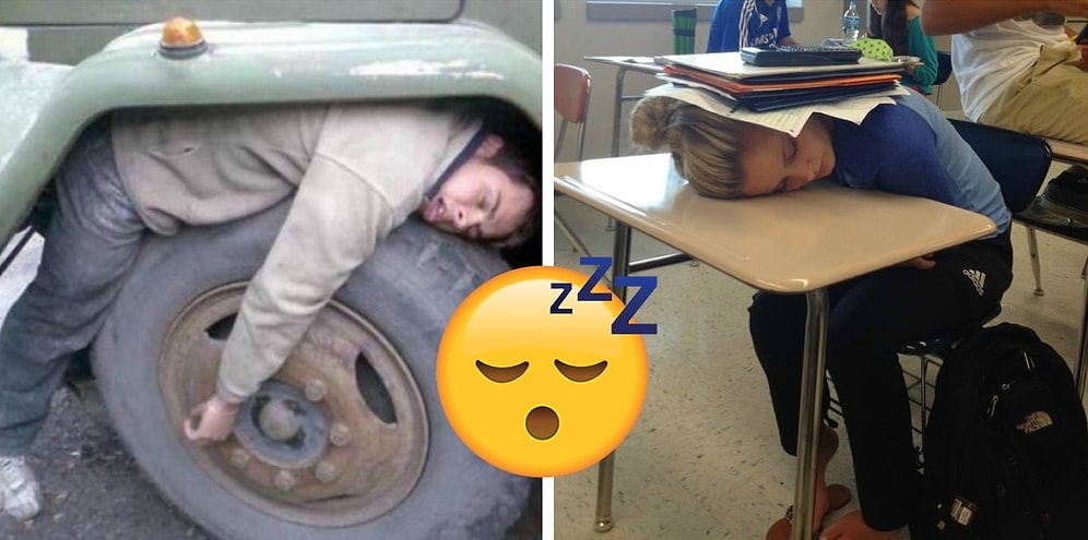 Они постигли искусство сон-фу: 16 фото людей, заснувших в самых странных позах и местах