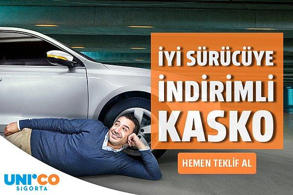 Unico Sigorta'dan iyi sürücüye indirimli kasko dönemi başlıyor! Üstelik ilk 3 ay sadece 9 TL ödeme fırsatıyla!