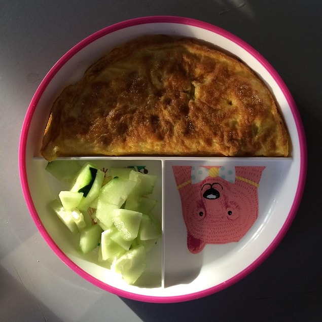 17. Beslenme çantası ve omlet.