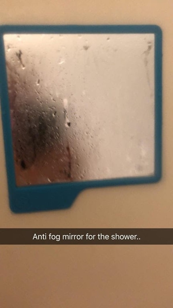6. "Для чего, спрашивается, я покупал непотеющее зеркало для ванной?"