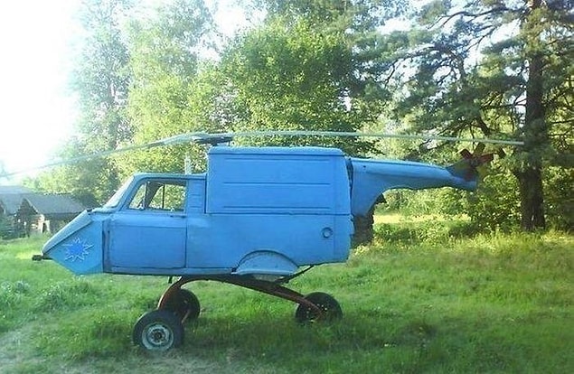 13. Perte çıkan araçlarınızı bu şekilde değerlendirebilirsiniz. Bir gün herkesin kendi helikopteri olacak!