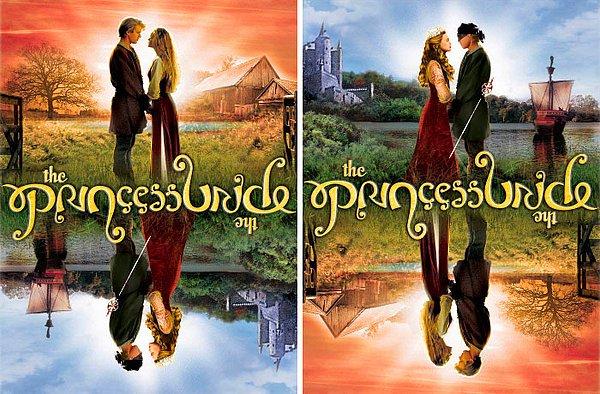 4. Prenses Gelin filminin 20. yıldönümü için çıkan DVD kapağı, ters çevrildiğinde de birebir aynı görünüyor.