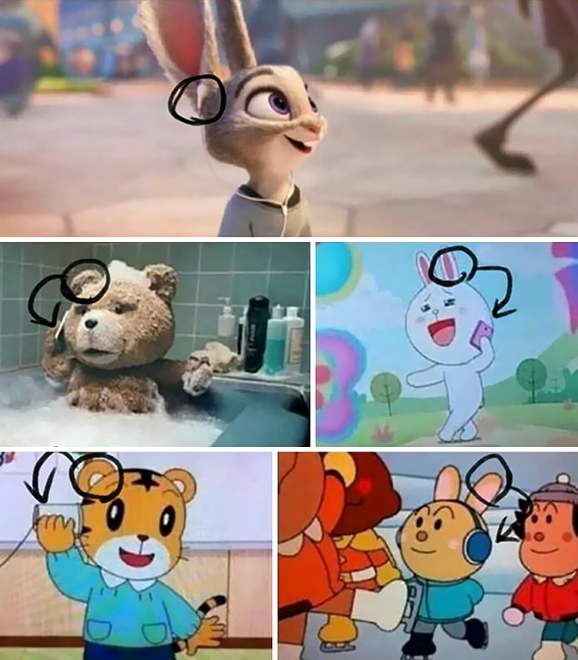 10. Zootropolis Hayvanlar Sehri filmi, hayvanların kulaklık kullanımında bir devrim gerçekleştirdi.