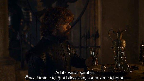 13. Tyrion Lannister klasiği.
