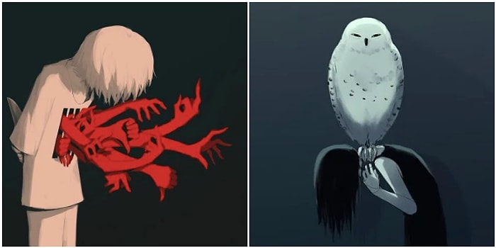 Bilhassa, Kalabalıklar İçinde Yapayalnız Hissedenleri Düşündürecek 28 İllüstrasyon