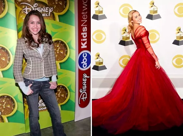 10. Miley Cyrus değişiminin her adımını biliyor olabiliriz. 😂