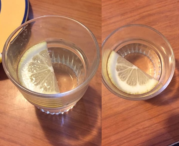 5. Долька лимонная, идеально подходящая для этого стакана