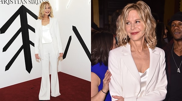 6. Говоря о выборе белого цвета, стоит отметить белый костюм Мег Райан!