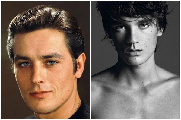 5. Ален Делон (82 года) и его сын Ален-Фабьен (24 года)