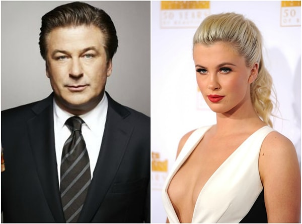 12. Алек Болдуин (59 лет) и его дочь Ирландия (23 года)