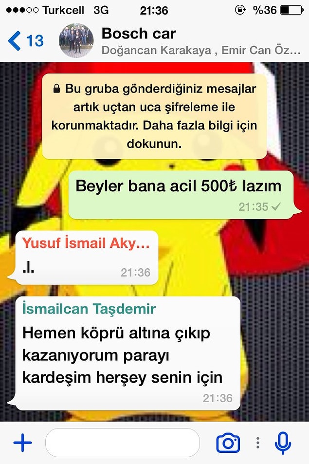 9. İsmailcan gibi fedakar arkadaşlar kalmadı bu devirde...