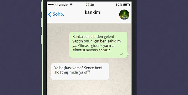 Buna da cevap ver bakalım...
