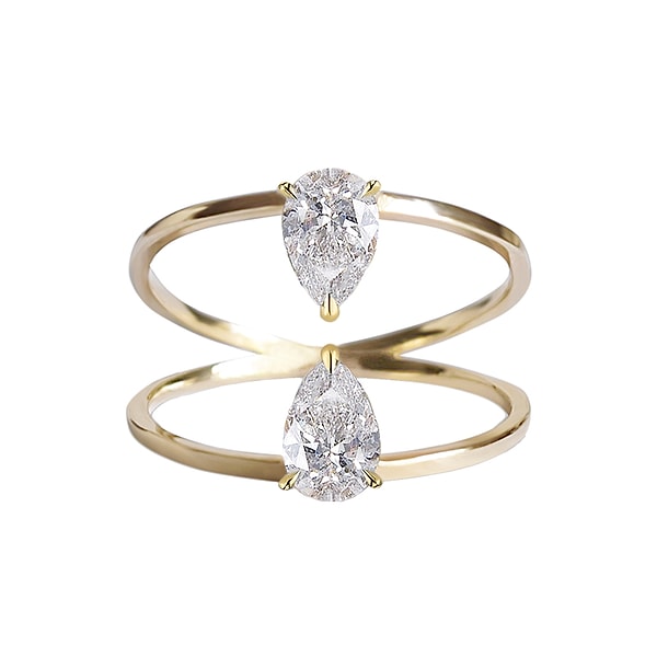 5. С модернизированным дизайном такие кольца - хорошая альтернатива привычным украшениям для женских ручек.