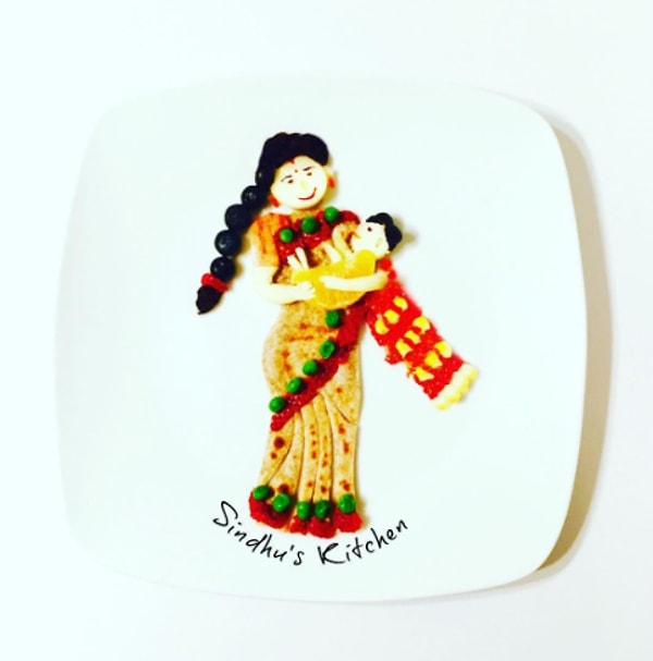 7. В этих тарелках она нашла ответ на вопрос, как показать дочери, что питаться здоровой пищей здорово и весело.