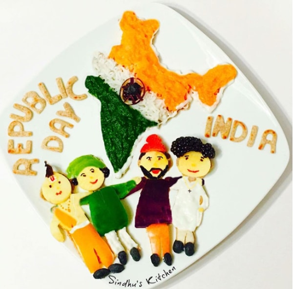 23. Синдху в основном изображала на тарелках особенные дни в Индии.