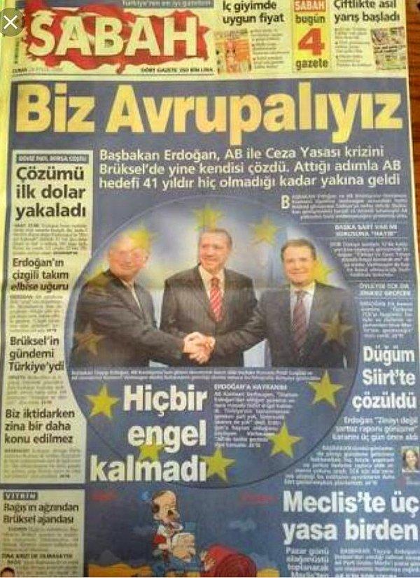 Erdoğan 2004 yılındaki AB sürecinde 'Biz iktidardayken zina düzenlemesi bir daha gündeme gelmez' açıklamasını yapmıştı.