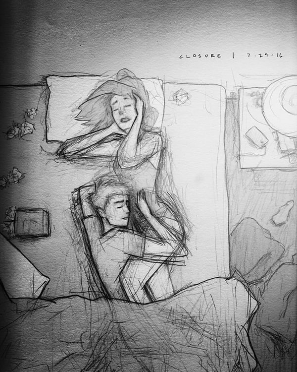 8. Фотограф также запечатлел то, как они с женой пытались пережить это несчастье.