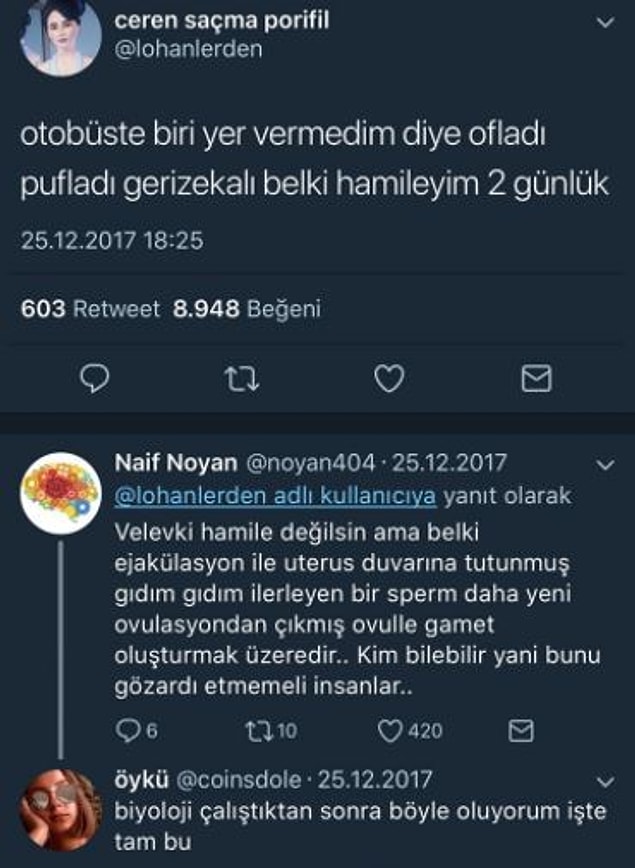 Biyoloji sınavı olunca demek ki.
