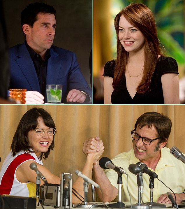 8. Steve Carell & Emma Stone