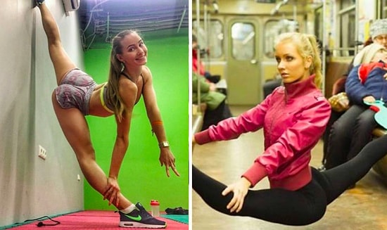 Волочкова нервно курит в туалете: 23 фото, на которых славянские девушки поражают своей растяжкой