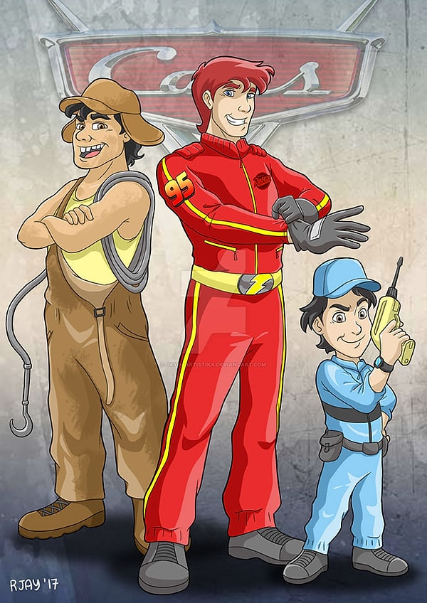 23. Молния Маккуин, Мэтр, Гвидо, "Тачки"