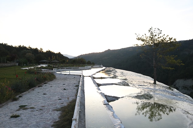 Bolu'nun sağlık kaynağı suları: Akkaya Travertenleri.
