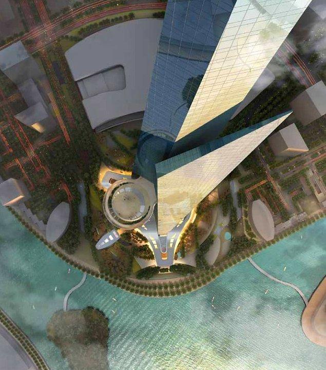 Suudi Arabistan'ın kullanılmaya hazır şehirlerinde biri olacak bu şehrin inşası yaklaşık 20 milyar dolar değerinde ve inşaatın bitiminin 2026 yılında sonlanması bekleniyor.