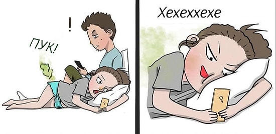 Вот что случается, когда пара долго живет вместе: 9 правдивых комиксов об отношениях