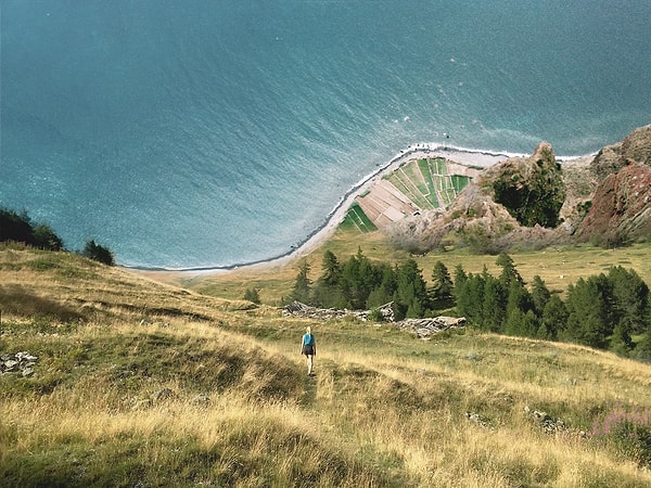 14. Море вместо привычного нам неба выглядит завораживающе...