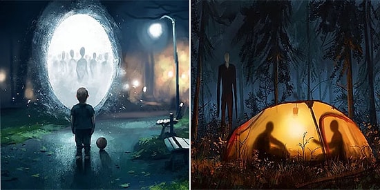 En Büyük Kabuslarınız Gerçek Oldu! Müthiş Bir Hayal Gücüyle Yaratılmış Korkunç Şekilde Güzel Çalışmalar