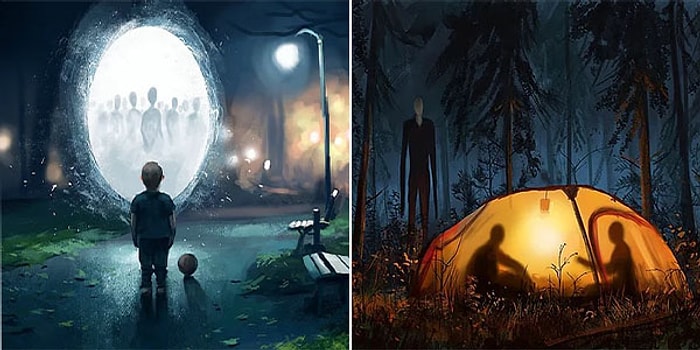 En Büyük Kabuslarınız Gerçek Oldu! Müthiş Bir Hayal Gücüyle Yaratılmış Korkunç Şekilde Güzel Çalışmalar